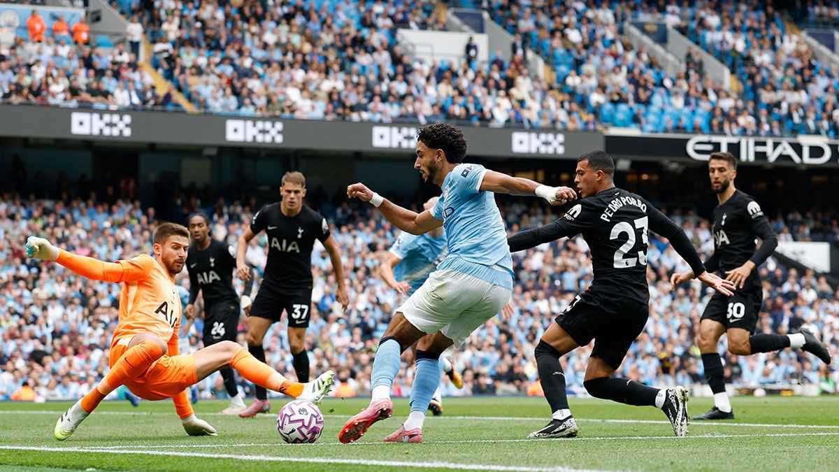 نتيجة وأهداف وملخص مباراة مانشستر سيتي وتوتنهام في الدوري الإنجليزي