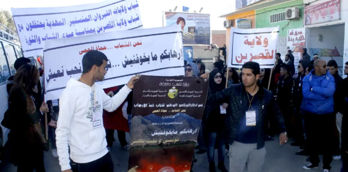 الهدوء يسود القصرين التونسية بعد أيام من الاحتجاجات