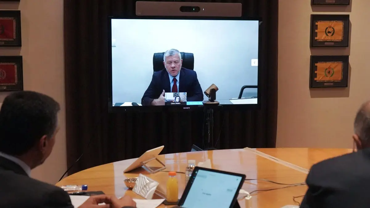 العاهل الأردني يؤكد لبيلوسي رفض المملكة أي إجراء إسرائيلي لضم أراض في الضفة الغربية