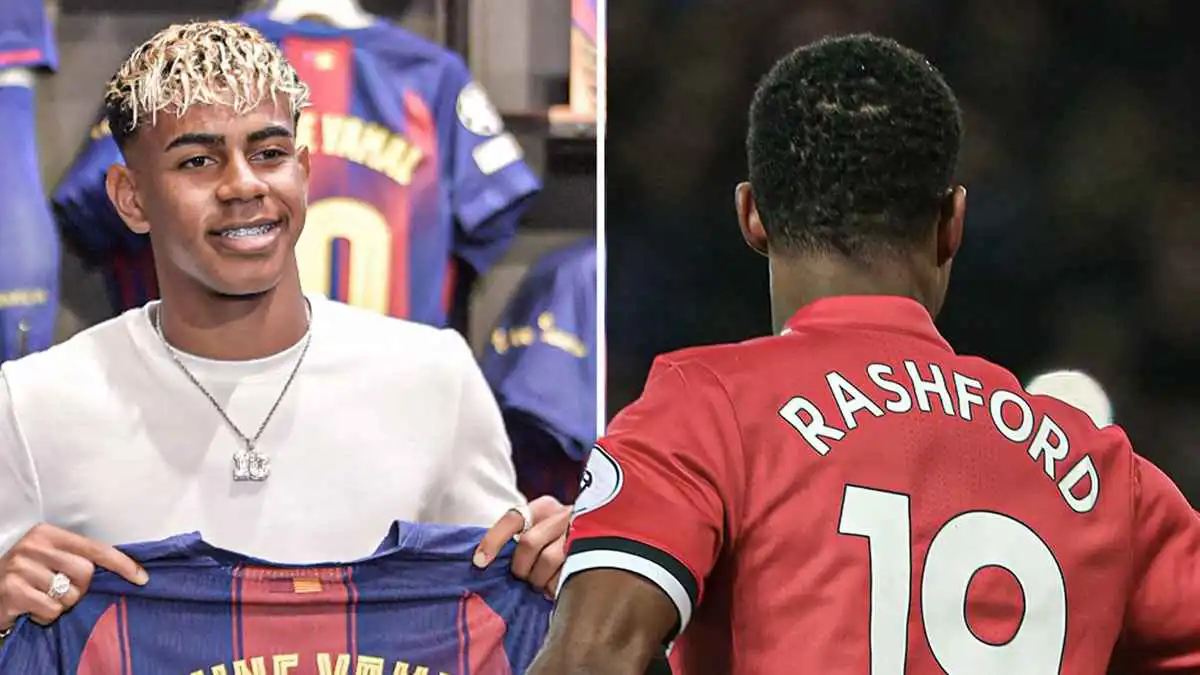 أول رد فعل من لامين يامال بعد انضمام راشفورد لبرشلونة (صورة)