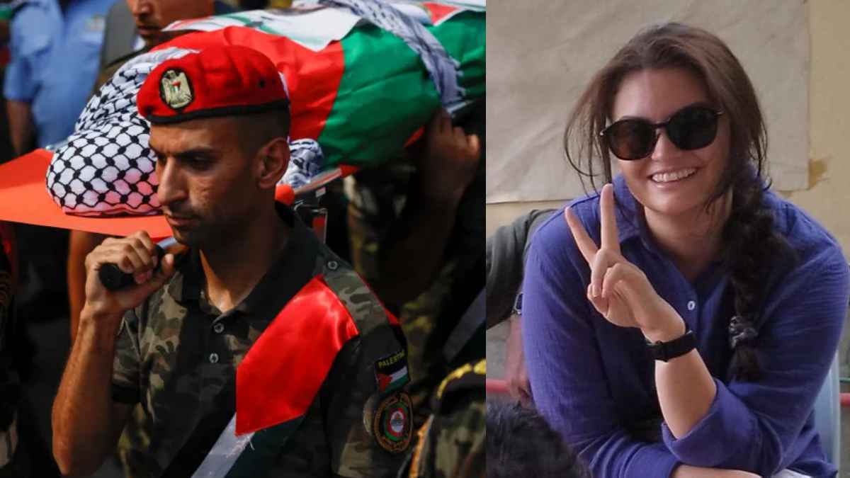 تشييع ناشطة أمريكية قتلها جنود إسرائيليون في الضفة الغربية (فيديو)