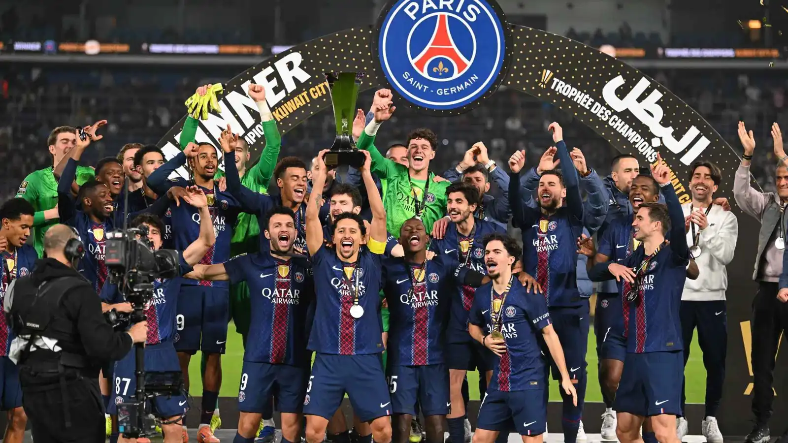 سان جيرمان يهزم مارسيليا ويتوج بكأس السوبر الفرنسي للمرة 14 (فيديو)