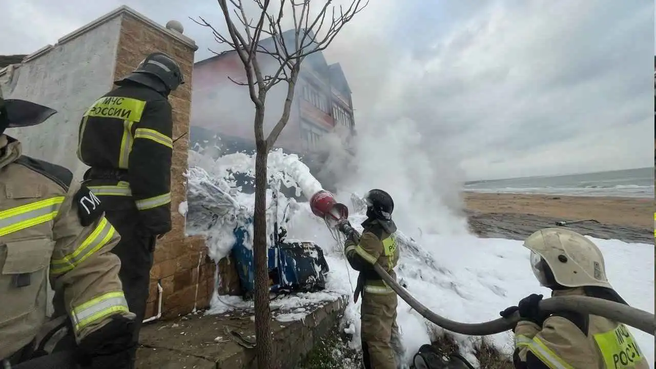 تحطم مروحية في داغستان الروسية يخلف 7 ضحايا (فيديو)