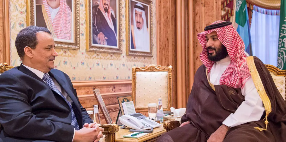 محمد بن سلمان يبحث مع ولد الشيخ المستجدات باليمن‎