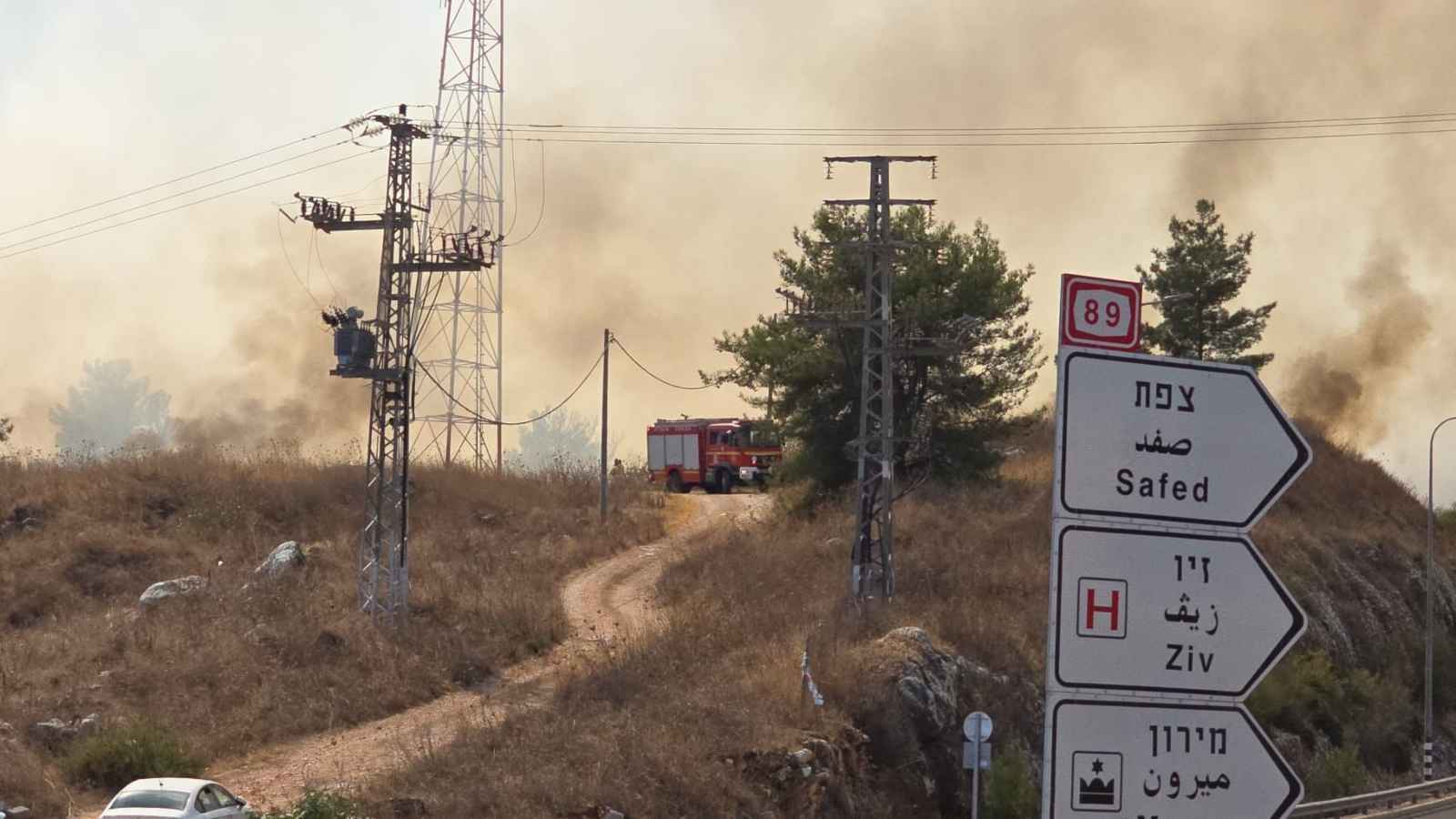 صواريخ "حزب الله" تشعل حرائق كبيرة في الشمال الإسرائيلي