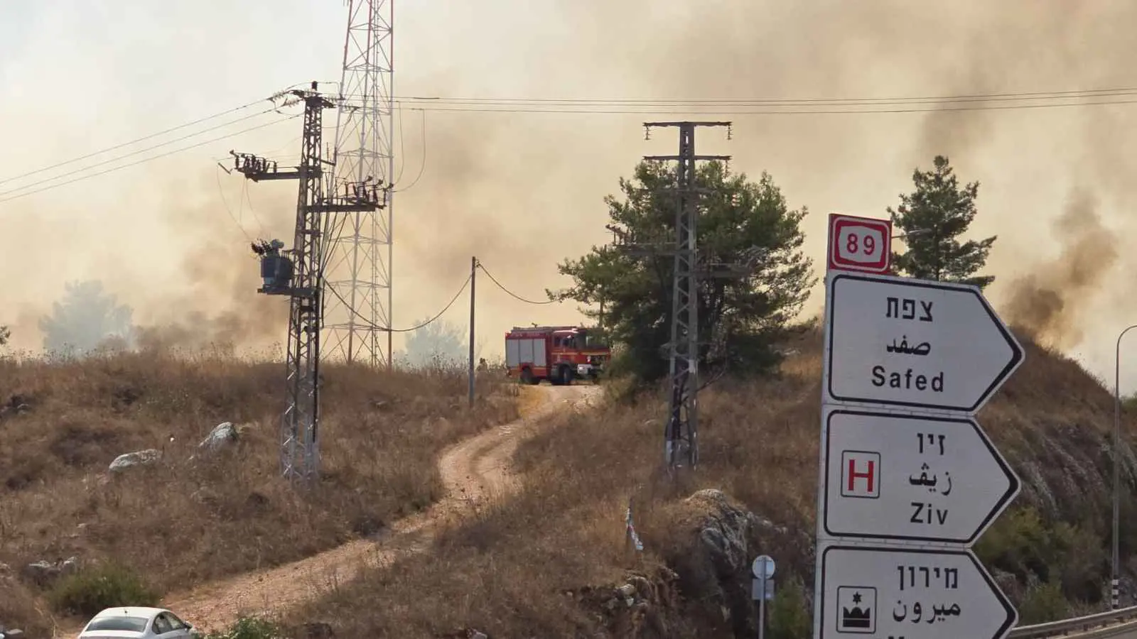 صواريخ "حزب الله" تشعل حرائق كبيرة في الشمال الإسرائيلي