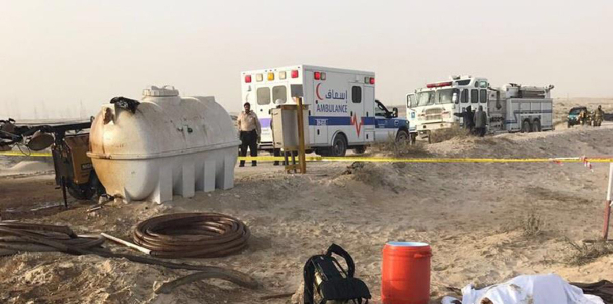 مقتل شخص وإصابة ثلاثة جراء تسرب نفطي شرق السعودية (صور)