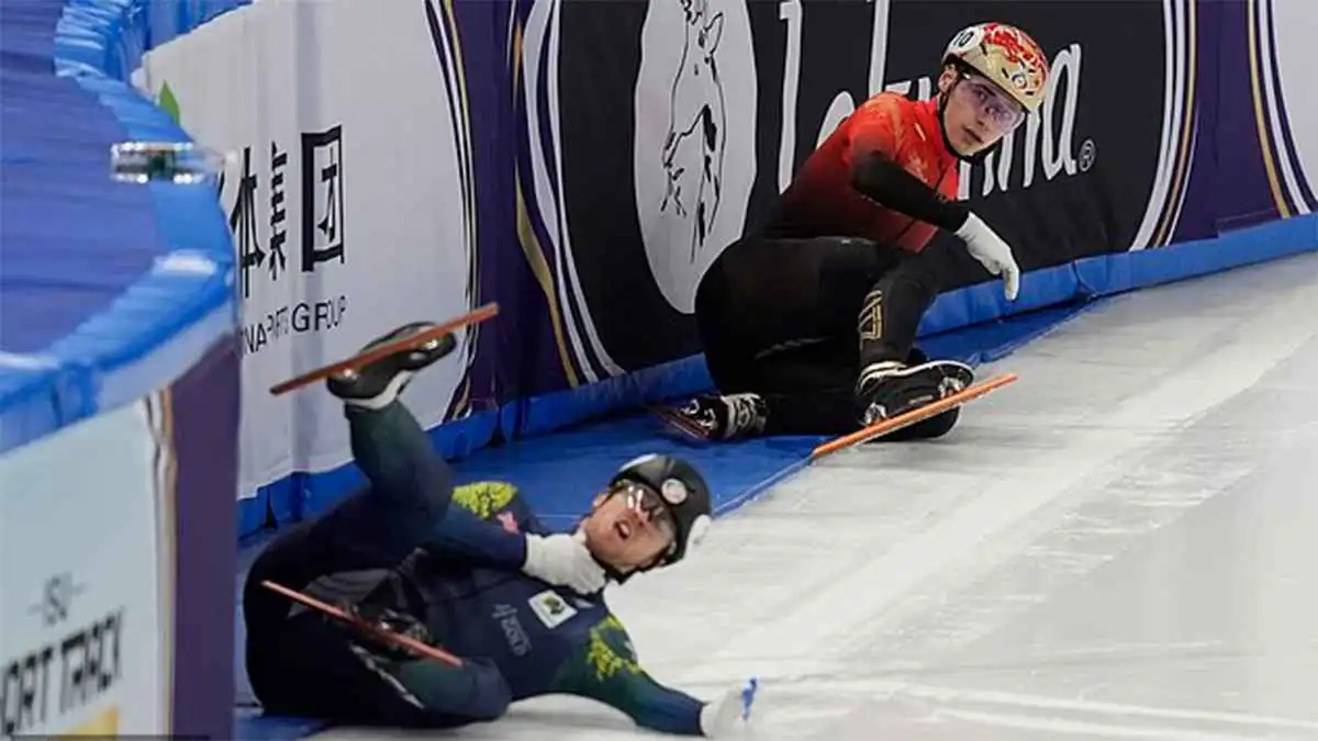 كاد يفقد حياته.. متزلج يكشف تفصيل حادث خطير قبيل "الألعاب الشتوية"