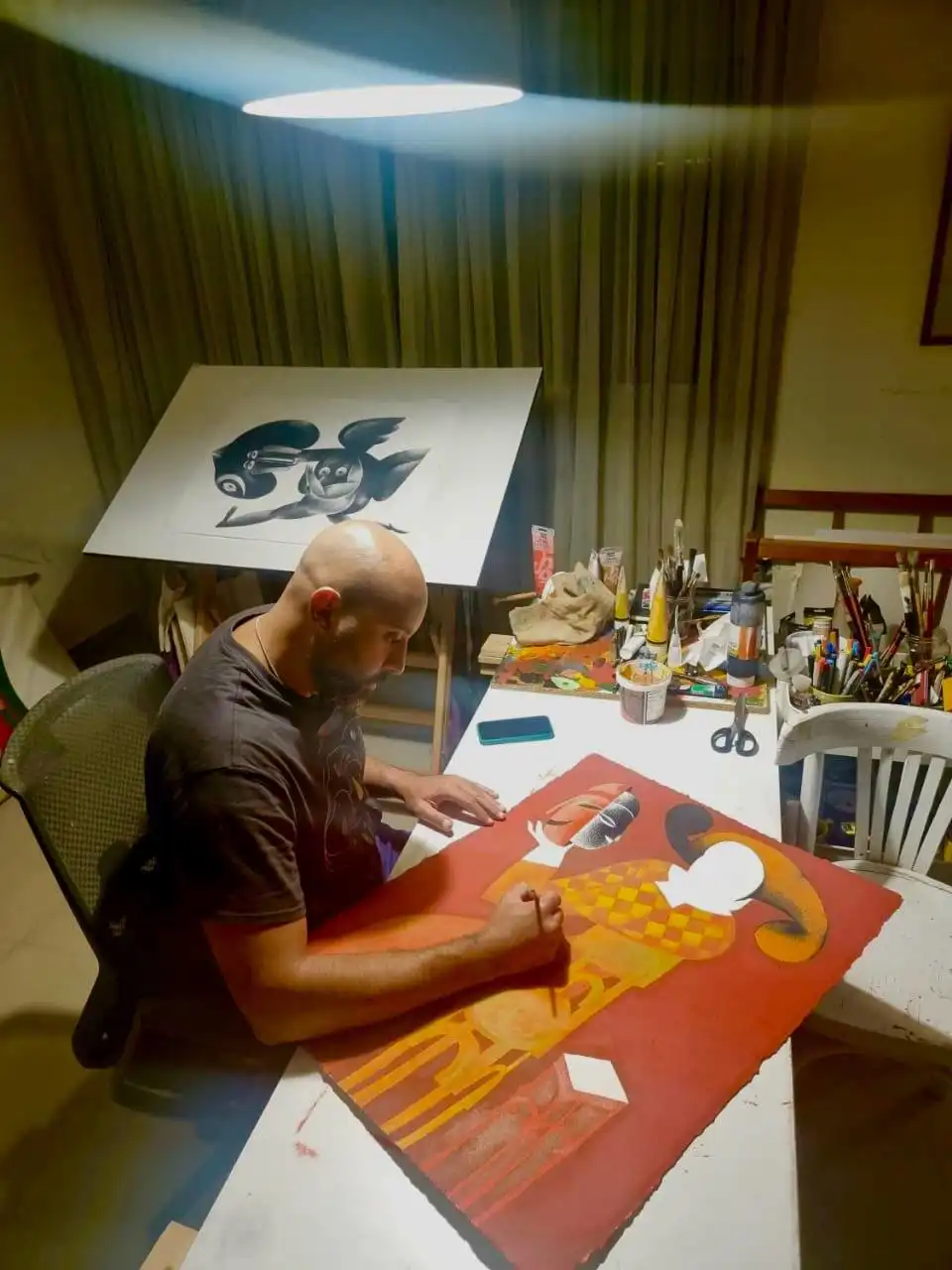 الفنان التشكيلي هشام رحمة