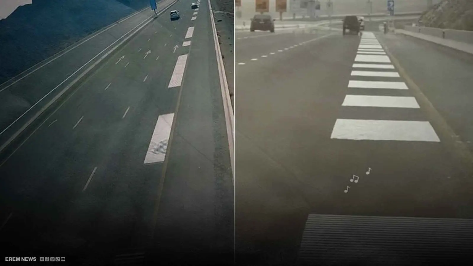 الإمارات.. شارع يعزف الموسيقى مع مرور السيارات