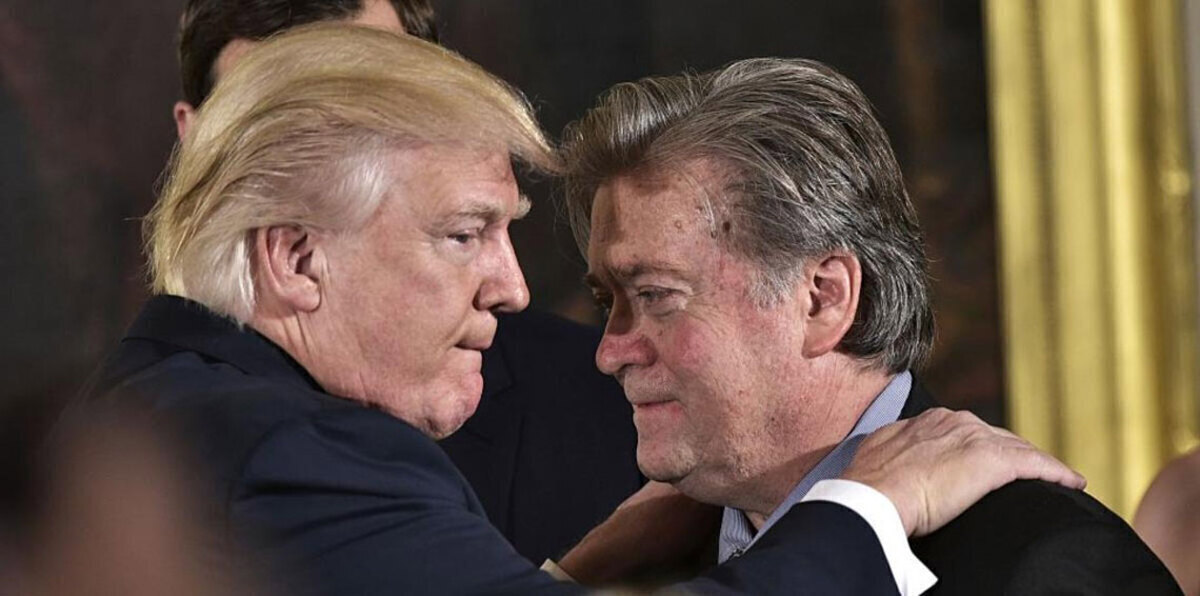 بعد الانفصال.. ترامب يشكر بانون على دوره ضد "المُخادِعة" كلينتون