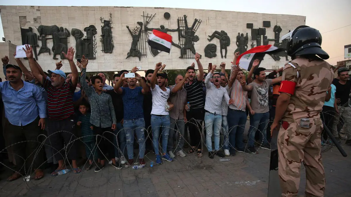 العراق.. انتشار للجيش في ساحات بغداد لحماية المتظاهرين‎