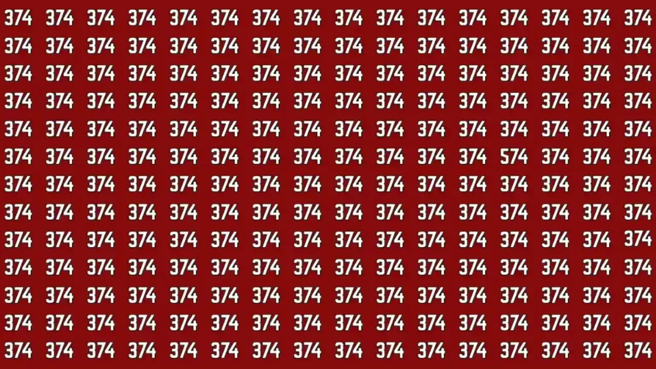 اختبار بصري.. هل يمكنك اكتشاف الرقم المختلف خلال 7 ثوانٍ؟ (صورة)