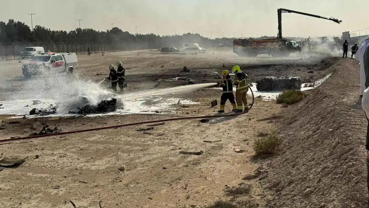 مقتل طيار بتحطم مقاتلة هندية خلال مشاركتها في معرض دبي للطيران