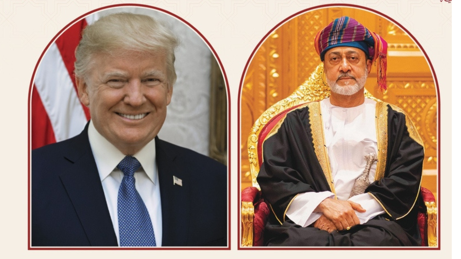 ترامب يبحث مع سلطان عُمان دعم المحادثات النووية الإيرانية الأمريكية