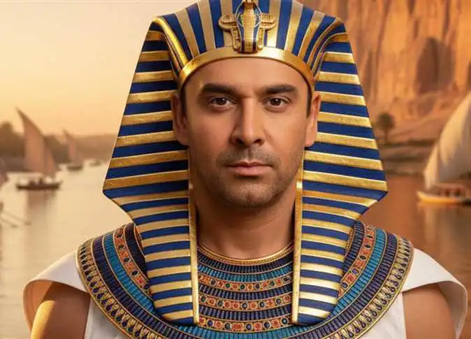 كريم عبد العزيز بالزي الفرعوني