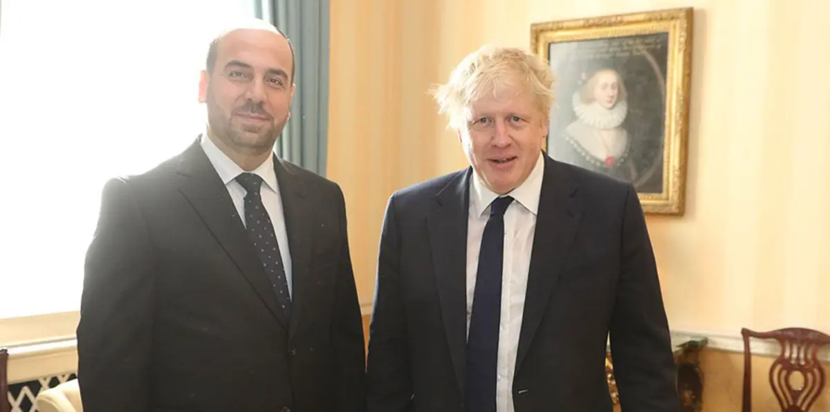 وزير الخارجية البريطاني يبحث مع نصر الحريري مستقبل سوريا