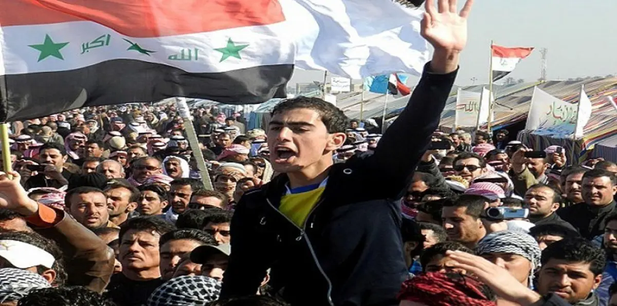 تفريق مظاهرة أمام المنطقة الخضراء في بغداد بالقوة