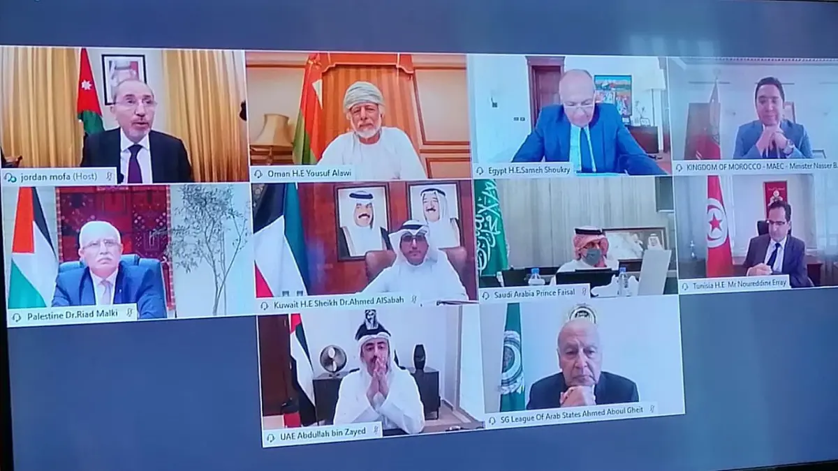 وزراء خارجية عرب يعلنون رفضهم ضم إسرائيل أي جزء من الأراضي الفلسطينية المحتلة