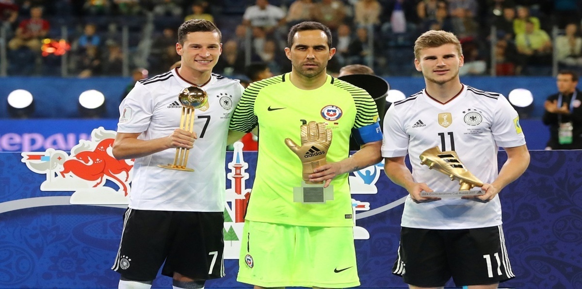 جوائز كأس القارات.. دراكسلر أفضل لاعب وبرافو أفضل حارس مرمى