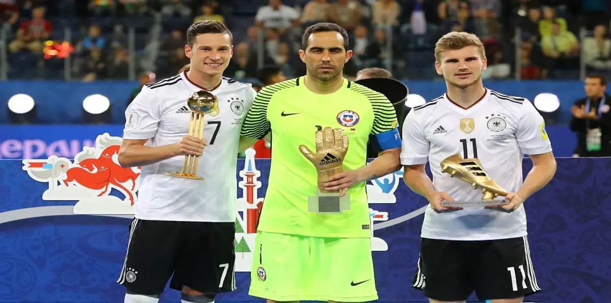 جوائز كأس القارات.. دراكسلر أفضل لاعب وبرافو أفضل حارس مرمى