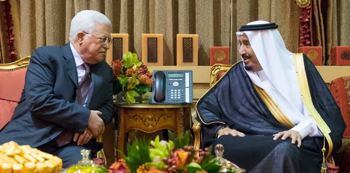 عباس والملك سلمان يبحثان في الرياض التطورات بشأن القدس‎