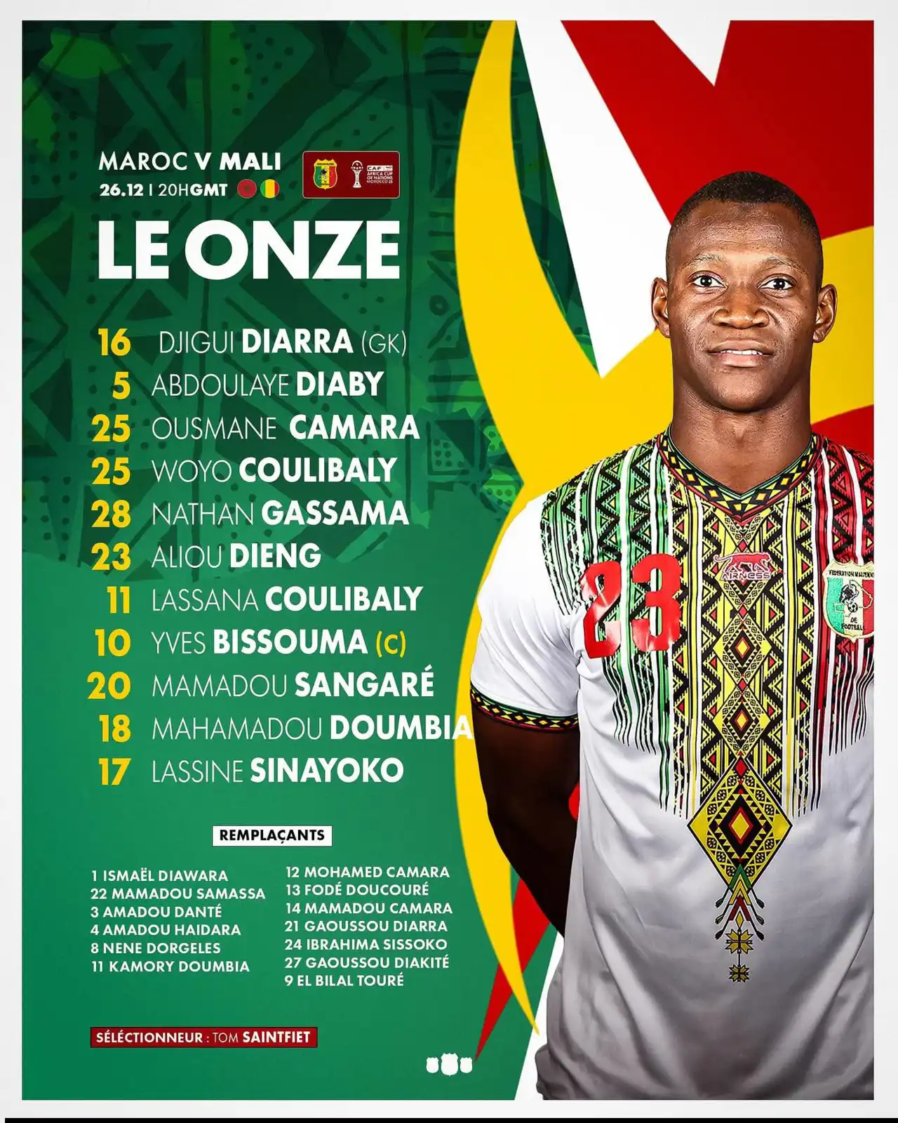 تشكيلة منتخب مالي