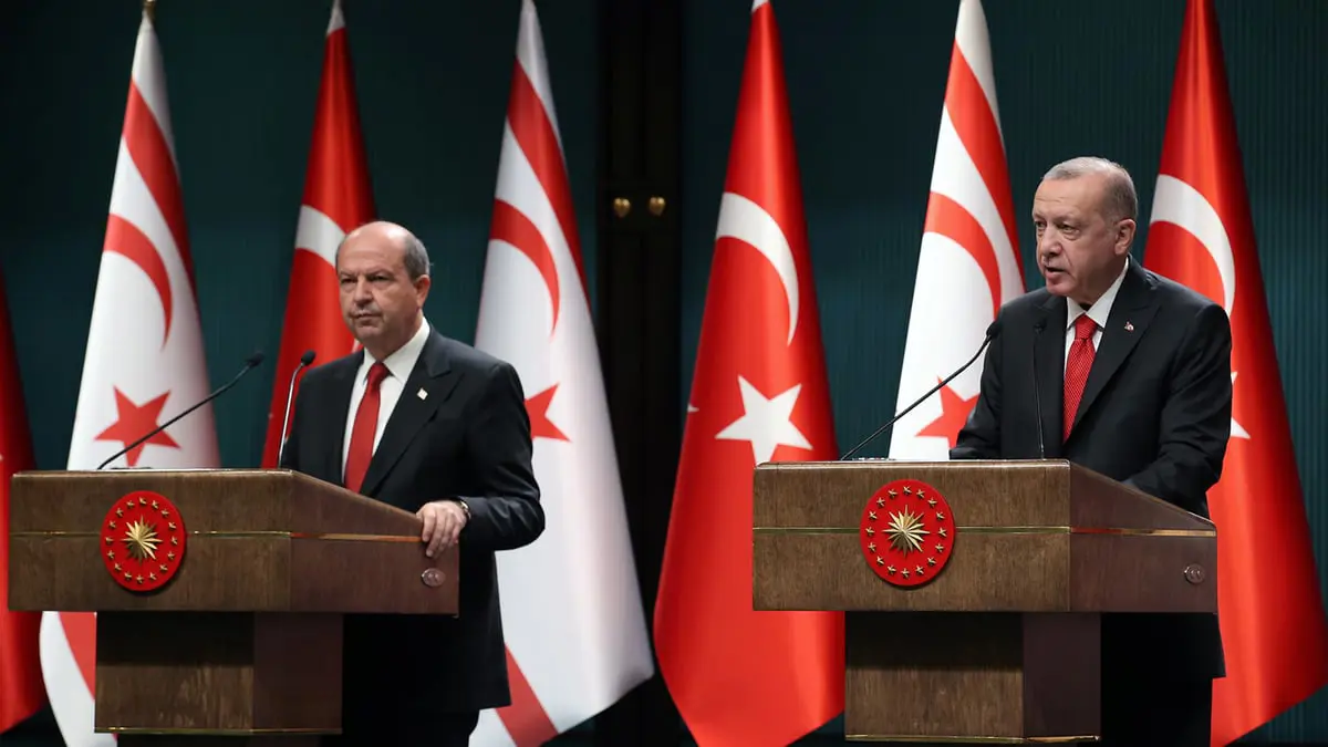 في ذكرى الغزو التركي لشمال الجزيرة.. أردوغان‎ يتمسك بـ"حل الدولتين" للأزمة القبرصية
