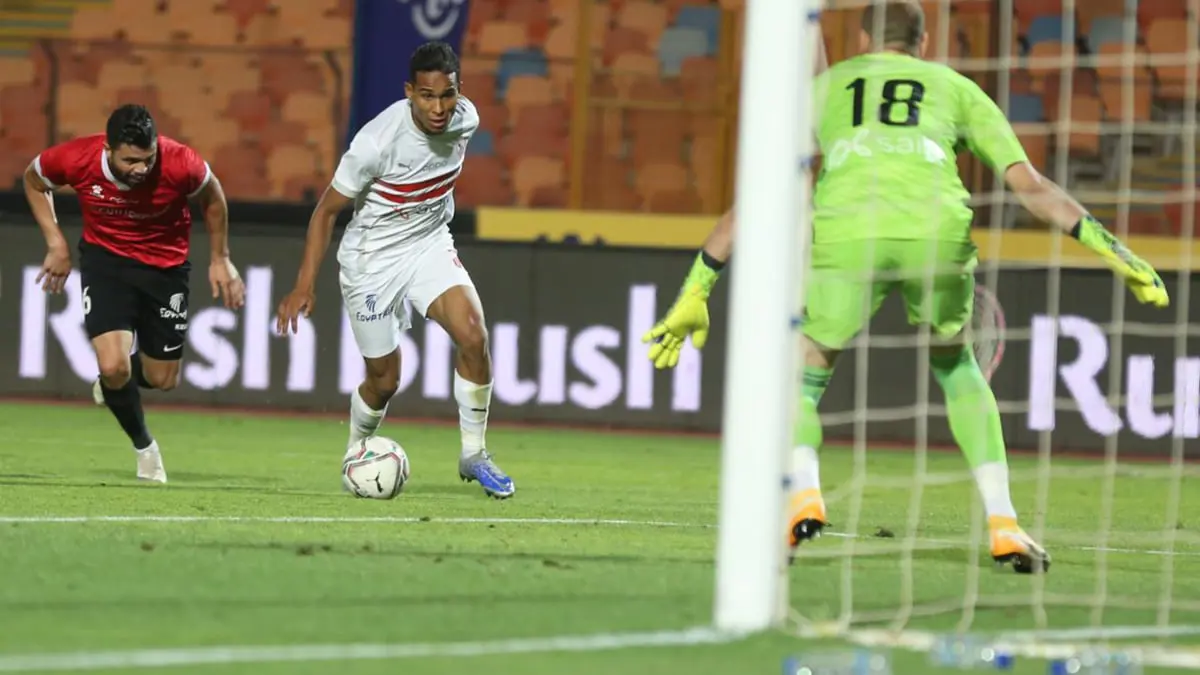 أهداف مباراة الزمالك ومصر المقاصة (فيديو)