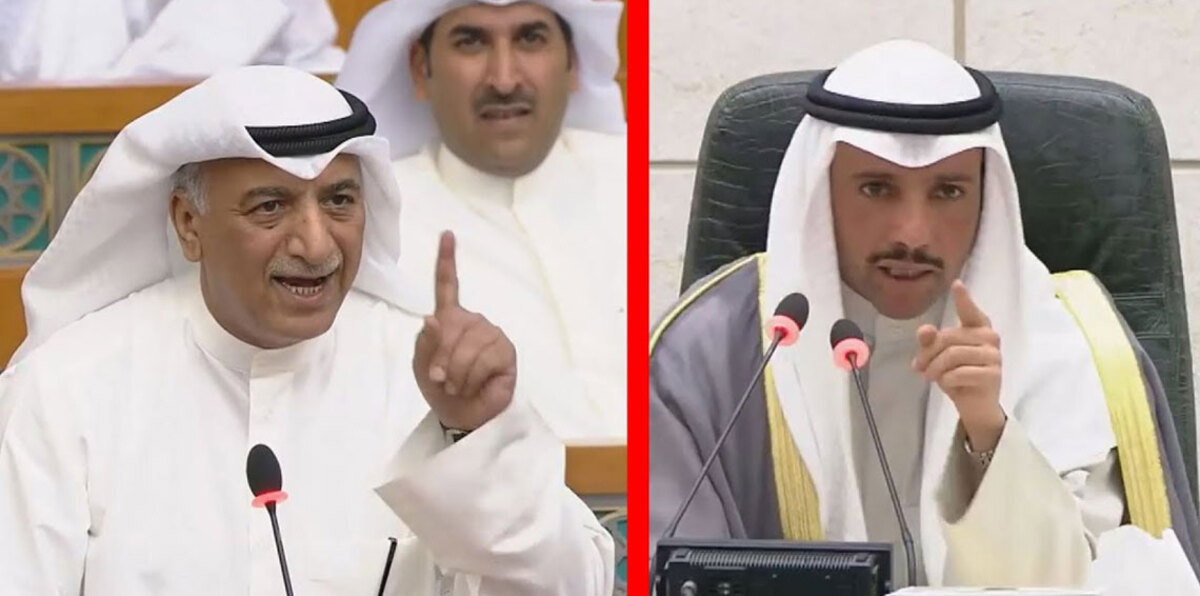 مشادات كلامية "حادة" بين رئيس مجلس الأمة الكويتي ونائب برلماني (فيديو)