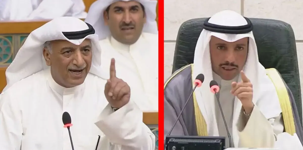 مشادات كلامية "حادة" بين رئيس مجلس الأمة الكويتي ونائب برلماني (فيديو)