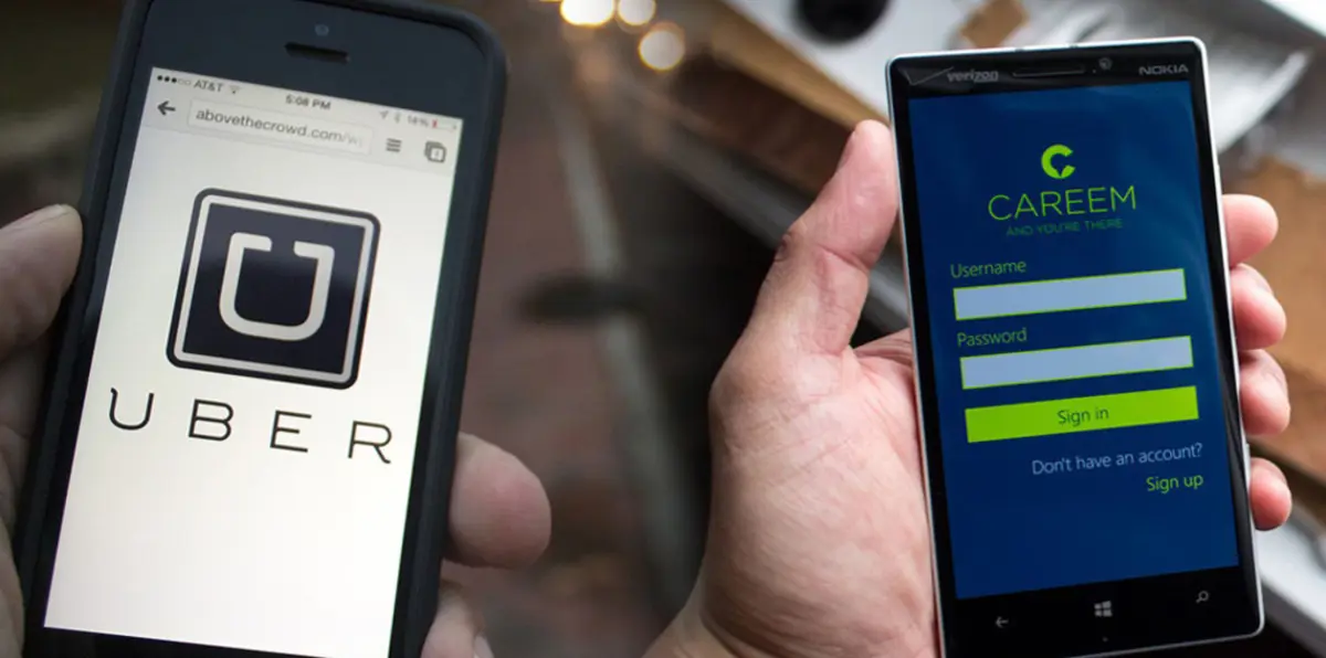 بلومبرغ: أوبر تجري محادثات مع كريم لدمج عملياتهما في الشرق الأوسط