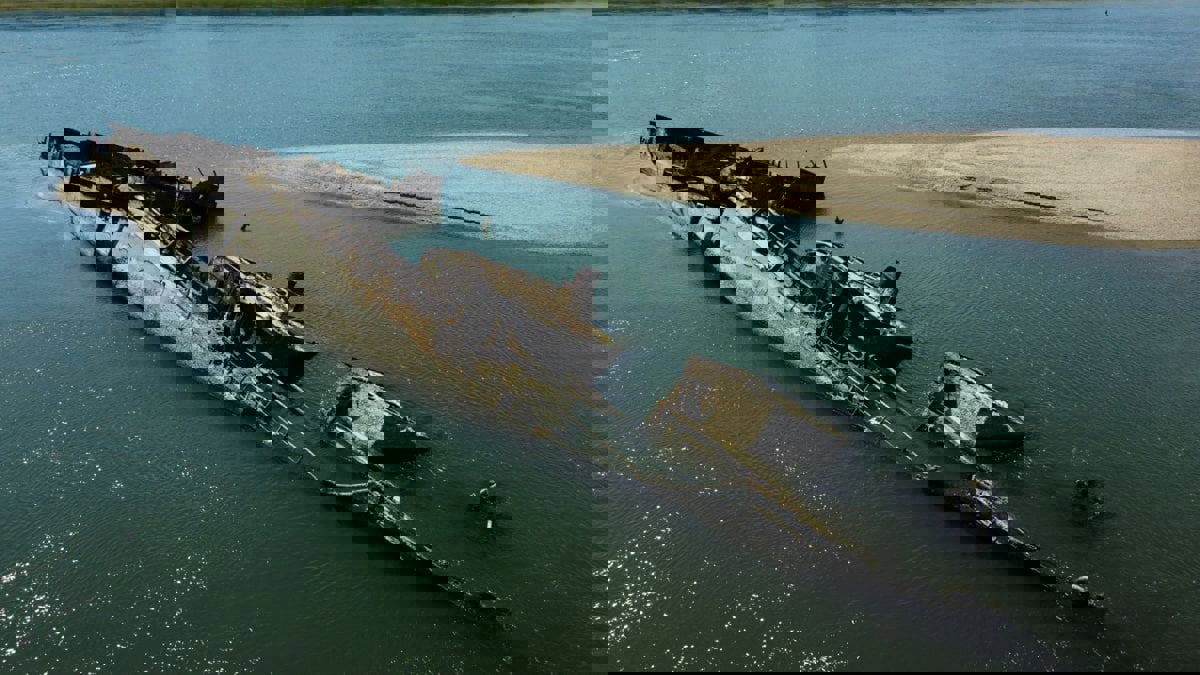 انخفاض منسوب نهر الدانوب يكشف عن سفن حربية نازية