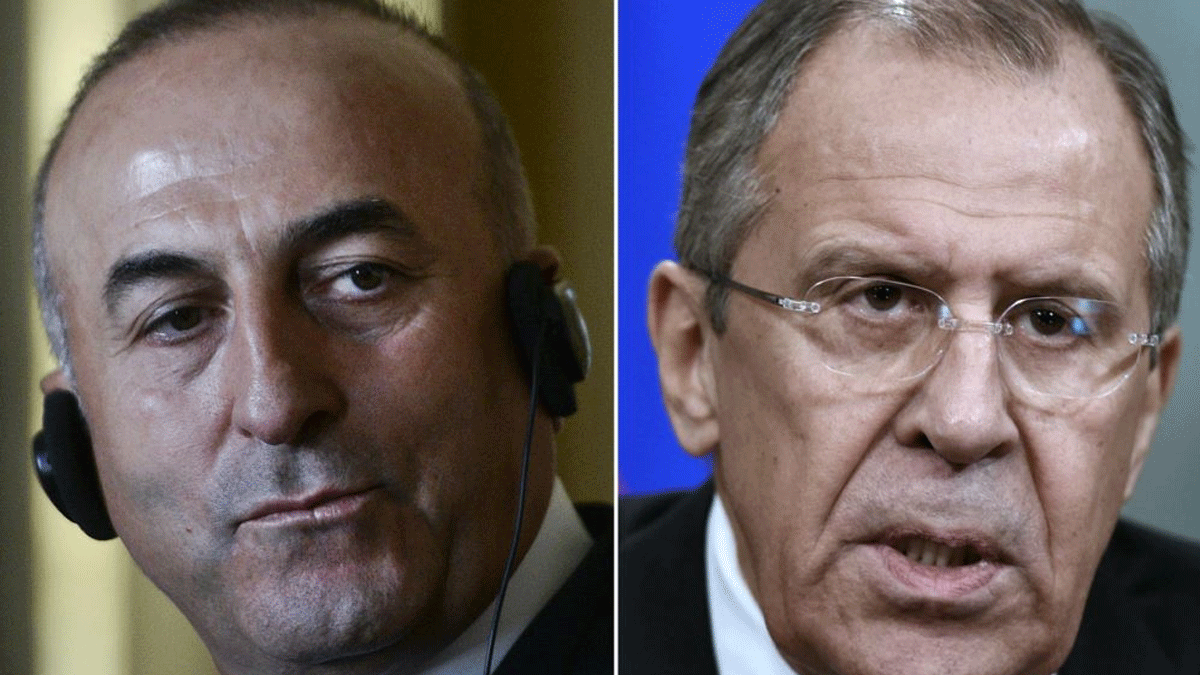 لافروف وأوغلو يبحثان الأزمة السورية.. والكرملين يأمل بعقد قمة بين بوتين وأردغان قريبا  