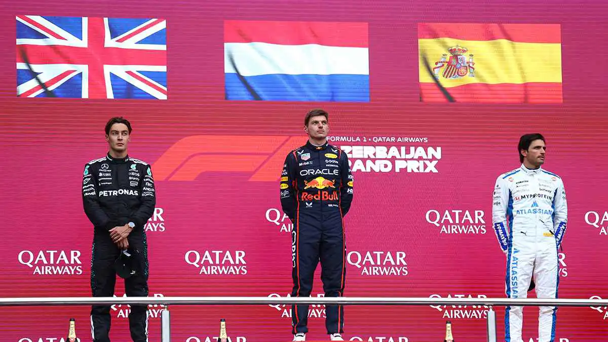 فرستابن سائق رد بول يفوز بسباق جائزة أذربيجان الكبرى لفورمولا 1