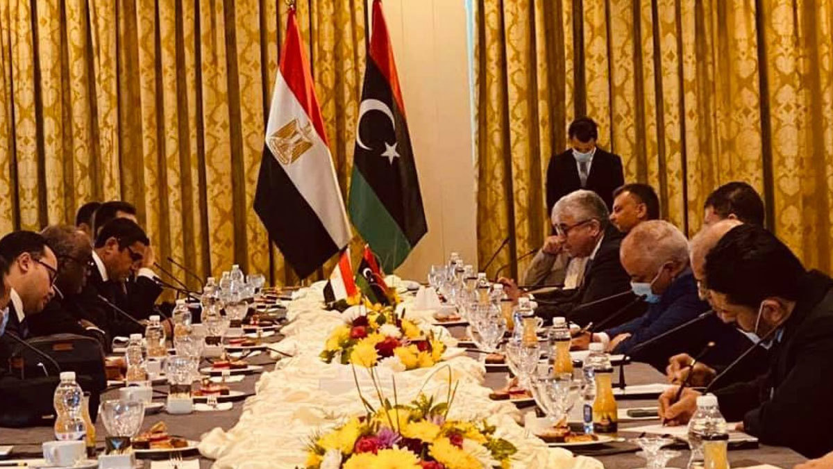 وفد مصري يجري مباحثات مع وزير داخلية حكومة الوفاق في طرابلس الليبية