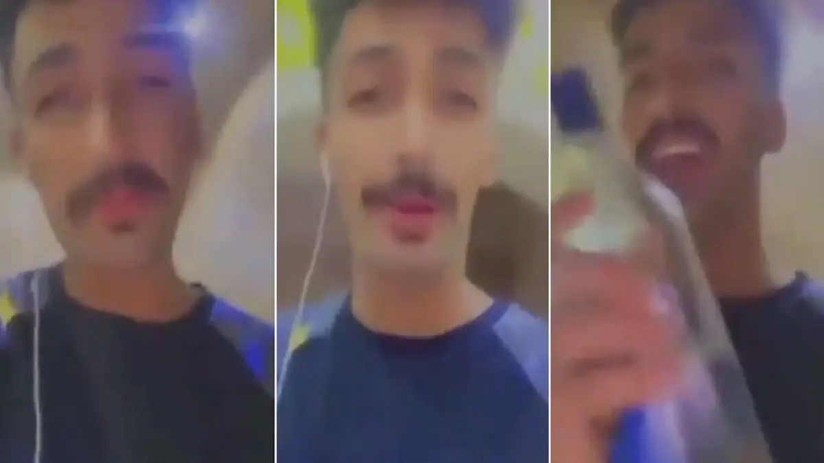 السعودية.. القبض على شاب جاهر بشرب الخمر (فيديو)
