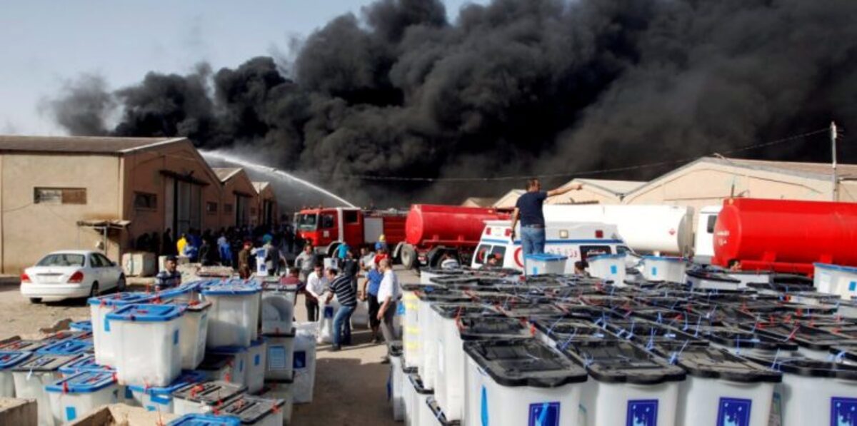 العراق.. توقيف 9 مشتبه بهم في حريق صناديق الاقتراع ببغداد‎