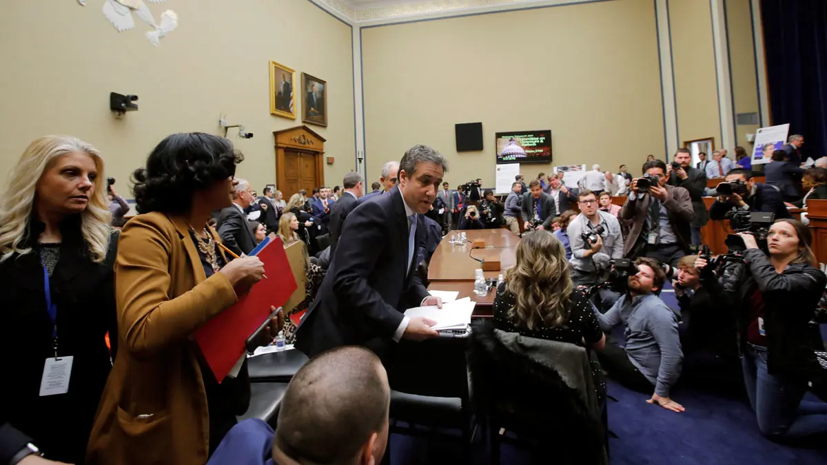 مايكل كوهين يكشف للكونغرس الأمريكي "أسرار" ترامب