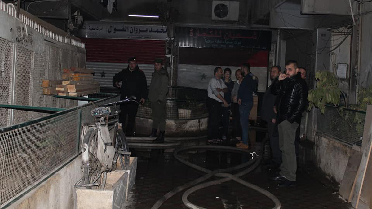 وفاة سبعة أطفال من عائلة واحدة بحريق كبير وسط دمشق‎