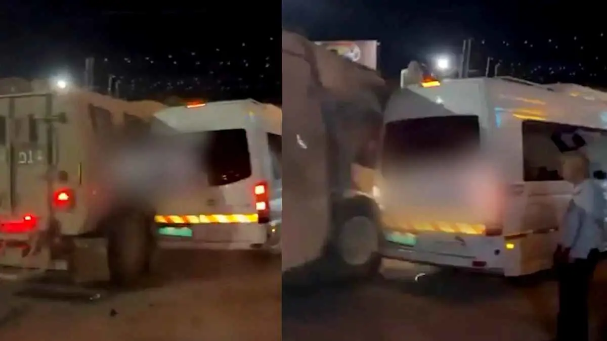 "دهس متعمد".. رتل عسكري إسرائيلي يصدم حافلة حجاج في جنين (فيديو)