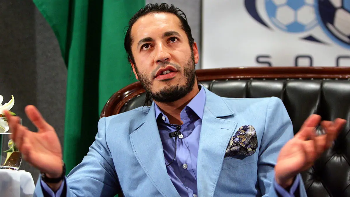 أول صورة للساعدي القذافي عقب الإفراج عنه