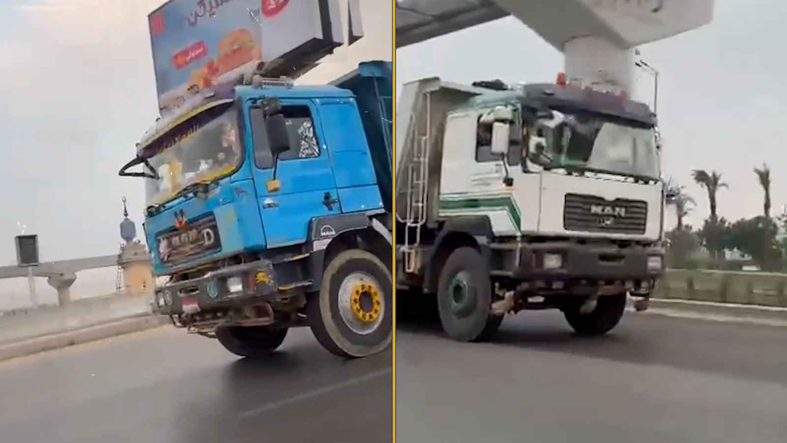 سباق شاحنات "جنوني" في مصر