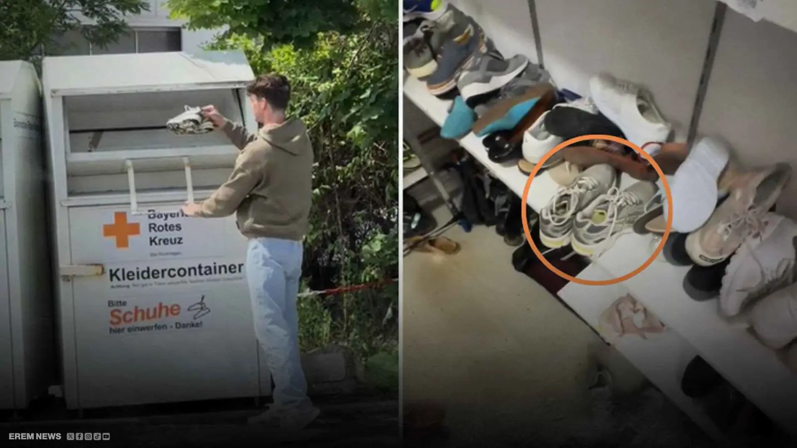 مؤثر ألماني تبرع بحذائه للصليب الأحمر فوجده في "مكان غير متوقع" (فيديو إرم)