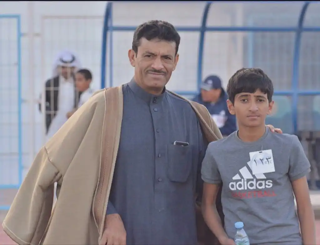 حسن اليامي مع نجله سالم