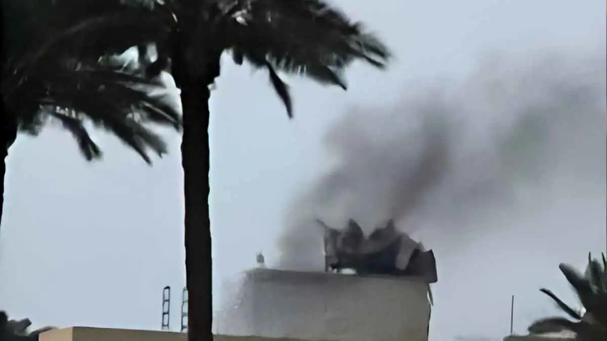 هجوم  بطائرة مسيرة يستهدف السفارة الأمريكية في بغداد (فيديو)