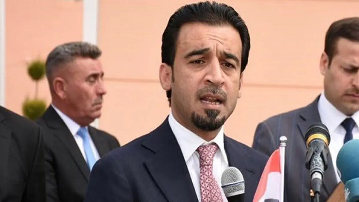 لأول مرة منذ انتخابه.. الحلبوسي يصل طهران ويلتقي لاريجاني