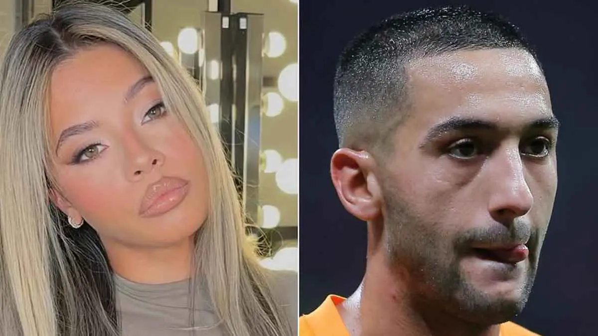 حكيم زياش ينفصل فجأة عن صديقته الهولندية (صور)