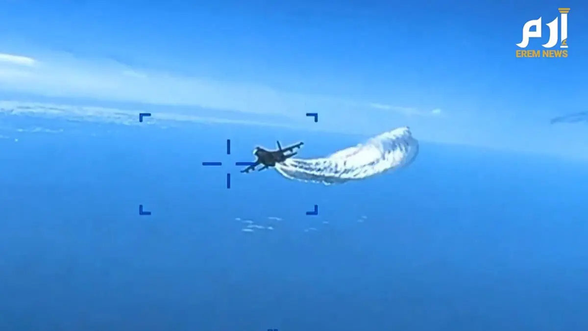 الجيش الأمريكي يرفع السرية عن لحظة إسقاط مقاتلة روسية لمسيرة MQ-9