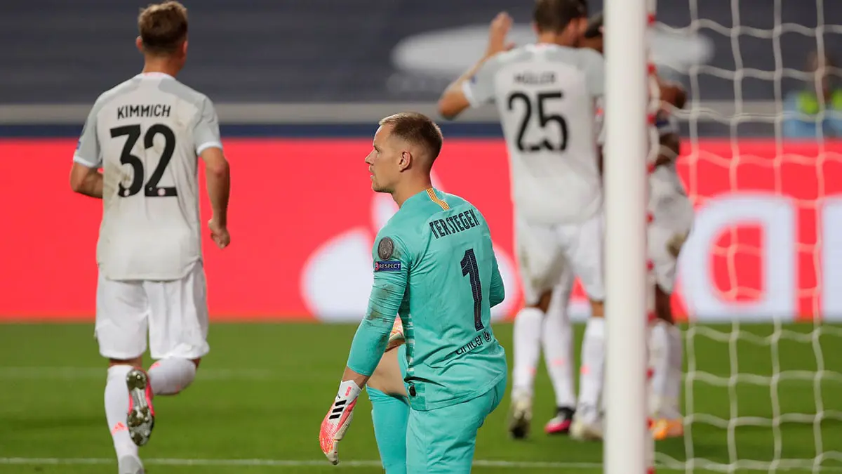 برشلونة ضد بايرن ميونخ.. شتيغن يوجه رسالة إلى الجماهير بعد الهزيمة المذلة